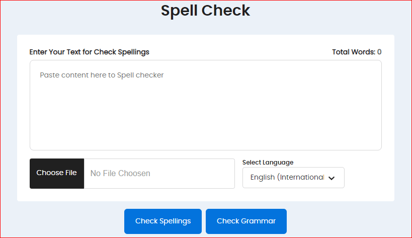 Spell Checker content Images