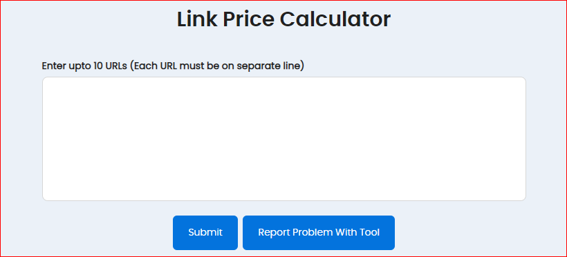 Link Price Calculator