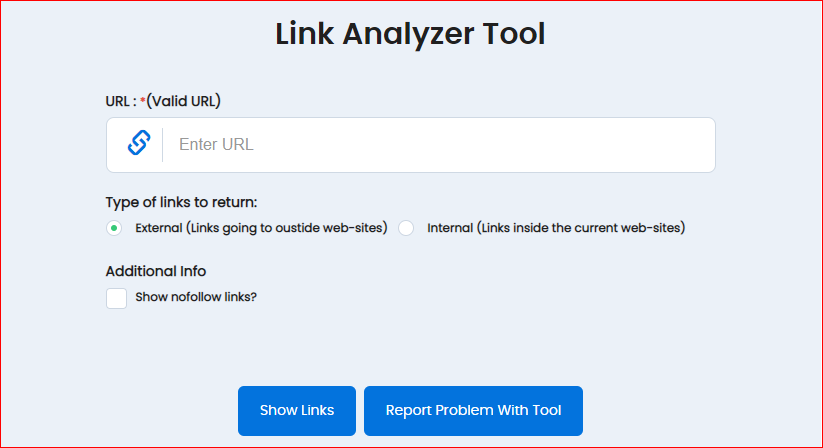 Link Analyzer Tool