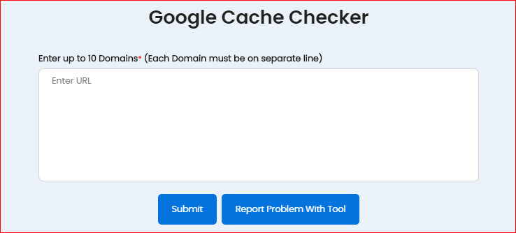 Google Cache Checker