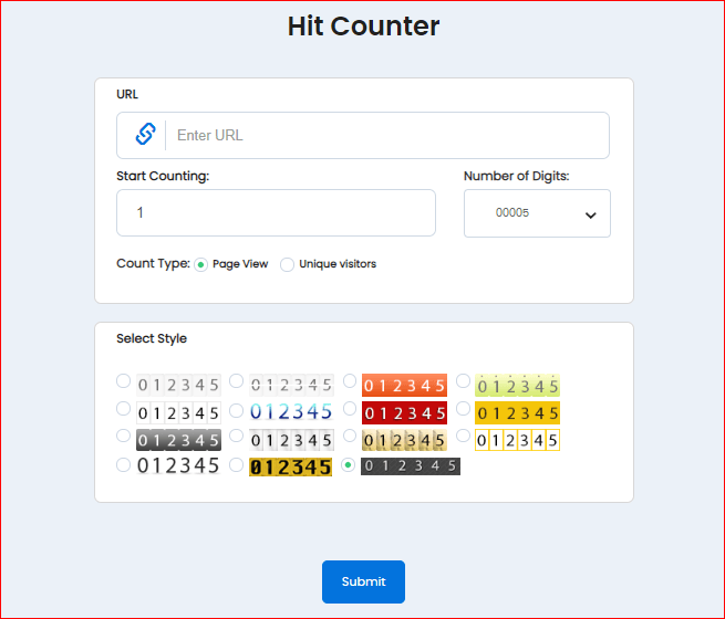 Hit counter