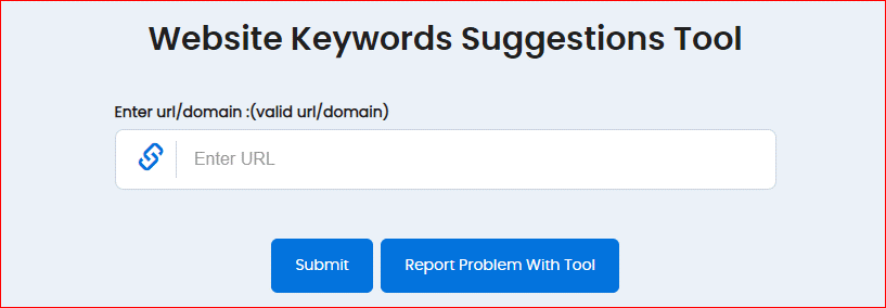 Website Keyword Suggestion Tool
