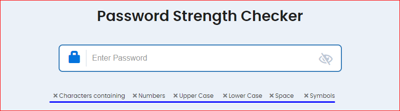 Password Strenght Checker
