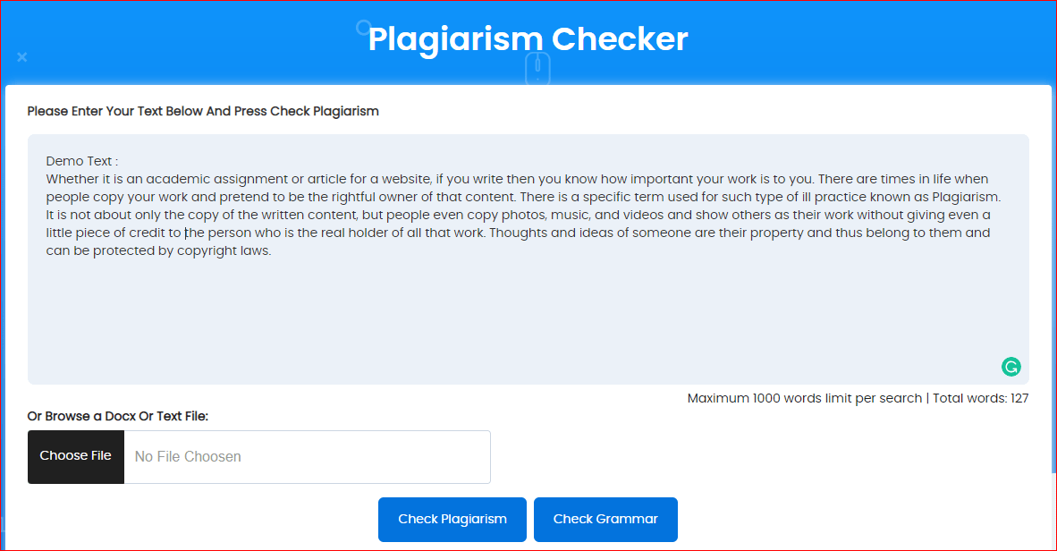 Plagiarism Checker