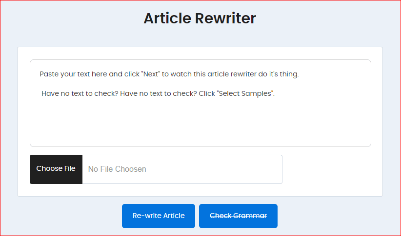Article Rewriter