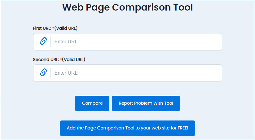 Webpage Comparison Tool