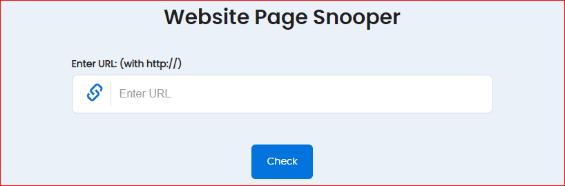 website page snooper