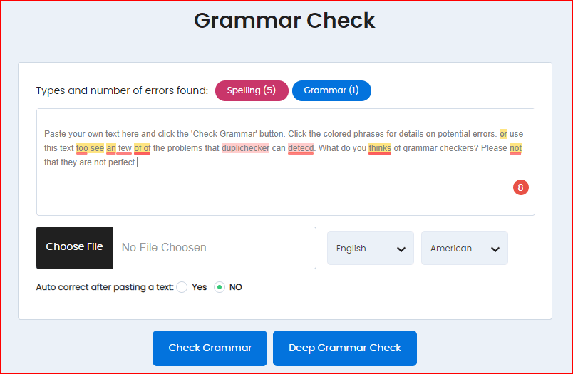 Essay checker grammar