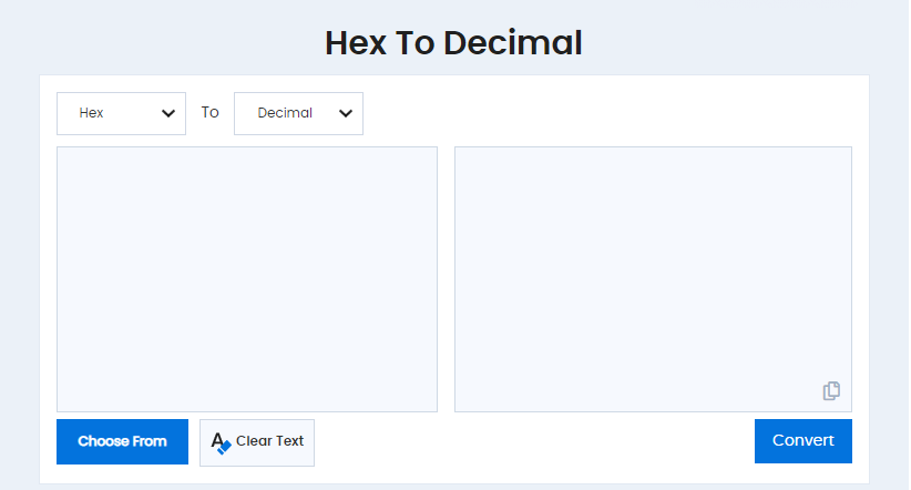 convert the decimal number 42 to hexadecimal