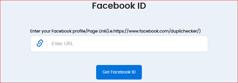 Facebook id