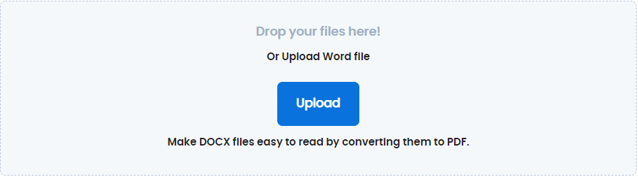 upload your word file